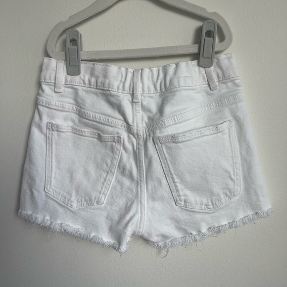 Zara Kids White distressed denim shorts size 10 - Picture 3 of 4